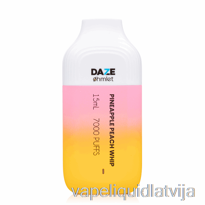 7 Daze Ohmlet 7000 0% Nulles Nikotīna Vienreizējās Lietošanas Ananāsu Persiku Pātagas Vape šķidrums